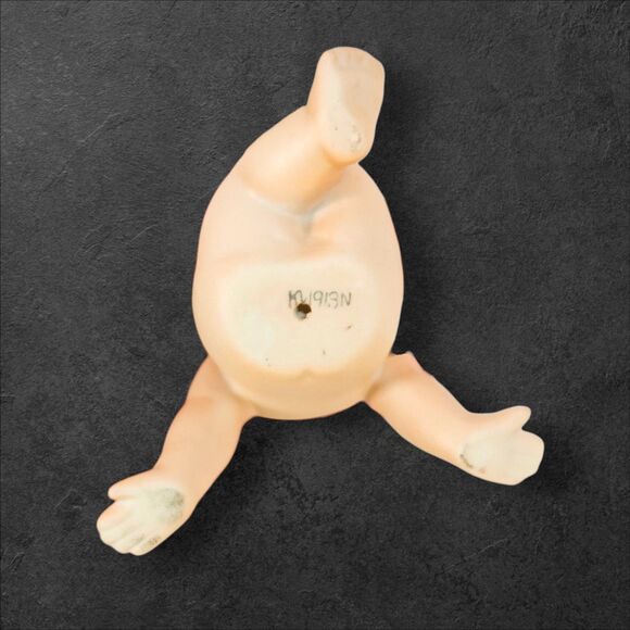 Vintage Kewpie Figurines Pair Bisque Porcelain Made in Japan Adorable Expresion - Picture 7 of 10